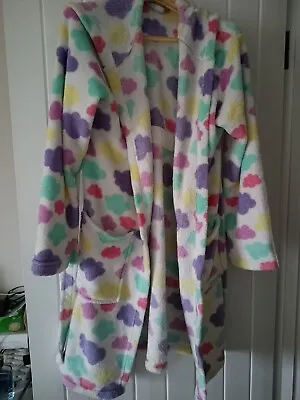 George Rainbow Cloud Dressing Gown 12-14 Years Old • £2