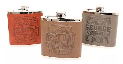 £3.99 • Buy History & Heraldry Top Bloke - Hip Flask - Pre-Personalised Names - Men's Gifts