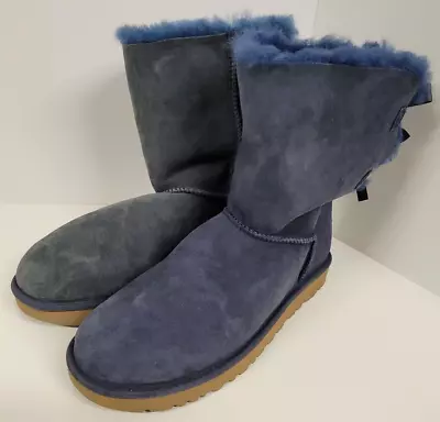 (Mismatched Color Blue/Faded Blue): Women's Bailey Bow II Ugg Boots Size 11 • $75