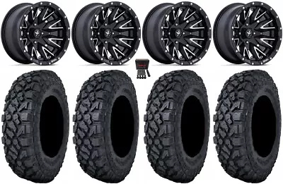 MSA Creed 14  Wheels Machined 27  Klever X/T Tires Yamaha Grizzly Rhino • $1172.18