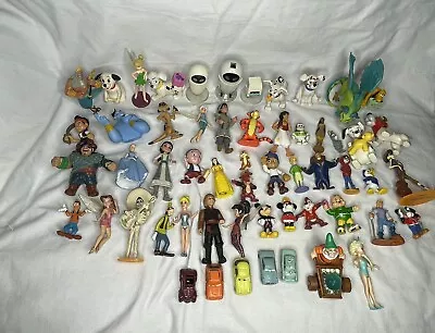 Disney Pixar Figure Lot Of 58 Disney Character Action Figure Toys Wall-E Mickey • $9.99