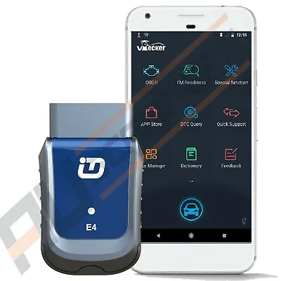 OBD Bluetooth Scanner For Android ALL SYS OIL DPF INJECTOR SRS ABS SRS SAS VPKE4 • $450