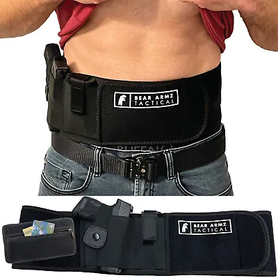 Belly Band Holster For Concealed Carry By Bear Armz Tactical | S&W Glock Sig  • $23.99