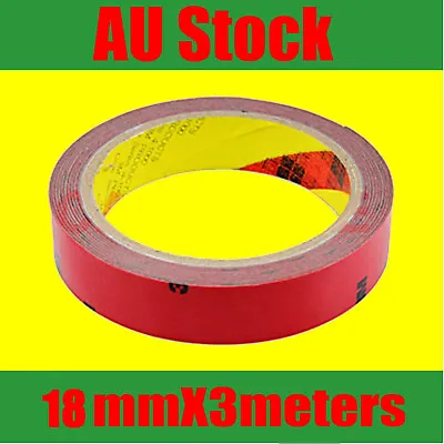 For 3M Double Face Sided Tape 10mmX3Meters For LED Lights Automotive Trim Bumper • $5.49