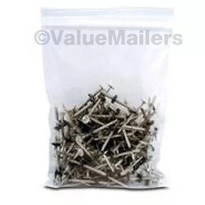 1000 5x8 Clear Plastic Zipper Poly Locking Reclosable Bags 2 MiL • $29.95