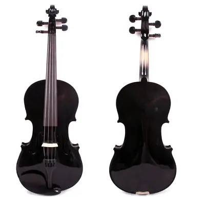 $185 • Buy Black Color Viola 15 Inch Hand Made Maple Spruce Wood Ebony Fitting With Bow,bag