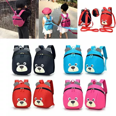 Kids Baby Toddler Walking Safety Harness Backpack Security Strap Bag With Reins • £5.79