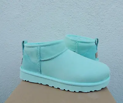 Ugg Sky Blue Classic Ultra Mini Water-resistant Sheepskin Boots Us 10/ 41 ~new • $134.95