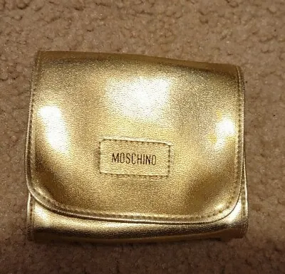 Moschino Gold Hand Bag Vintage Coin/ Card Small Bag 4 Inches Vintage Rare • $30