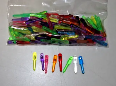 VINTAGE Lite Brite Pegs 100 Multi Colors 1 1/8 In    (  FAST SHIPPING ) • $12.45