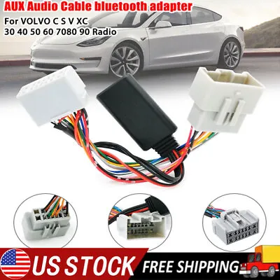Car Audio Receiver AUX IN Bluetooth Adapter For Volvo C30 C70 S40 S60 S70 US • $14.85