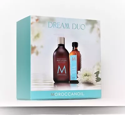 Moroccanoil Original Oil Treatment 3.4 Oz And Body Lotion 12 Oz Set • $53.97