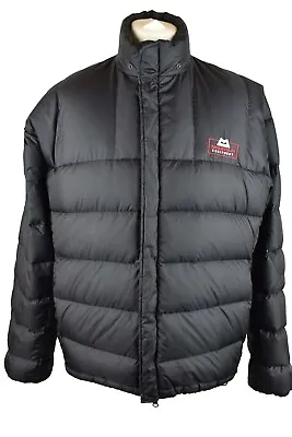 MOUNTAIN EQUIPMENT Black Down Padded Jacket Size L Mens Drilite Puffer Full Zip • £51.03