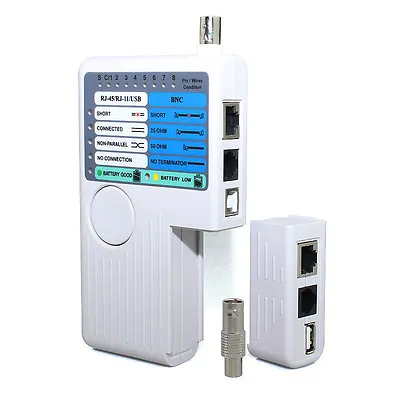 £18.72 • Buy 4 In 1  RJ11 RJ45 USB BNC LAN Network Phone Cable Tester Meter