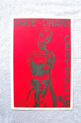 $4.50 • Buy Alice In Chains At Central  Concert Tour Poster 1988__