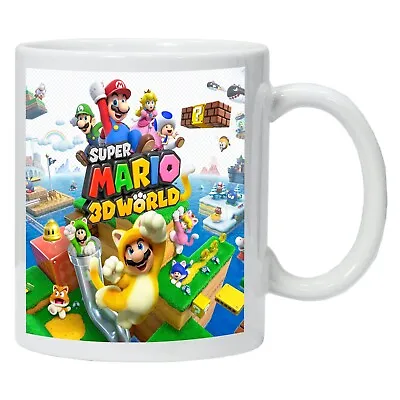 Personalised Mug Super Mario 3D World Printed Coffee Tea Drinks Cup Gift • £12.39