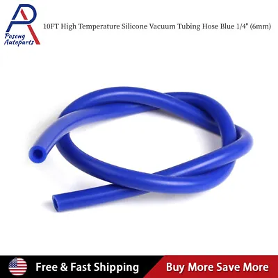 10 Feet ID: 1/4  / 6mm Silicone Vacuum Hose Tube High Performance Blue • $10.79