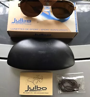 Vintage Julbo Cham Mountaineering Sunglasses Mint! Made In France Glacier Gold • $225