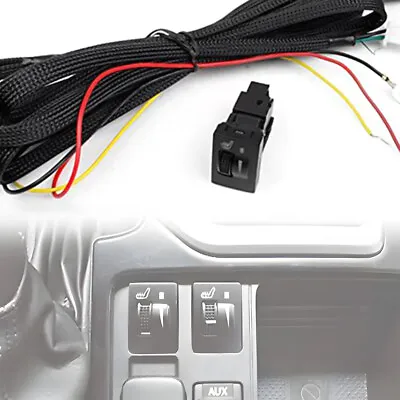 Universal Car Carbon Fiber Heated Seat Heater Kit Cushion 12V Hi-Off-Lo Switch • $49.99