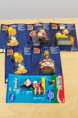 Lot Of 6 Vintage 1998 Mickey Unlimited Birthday Candles Pluto Minnie Donald Mick • $16