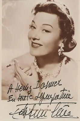 Edwige Feuillere- Signed Vintage Photograph (French Actress) • $32