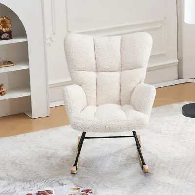 £139.95 • Buy Modern Rocking Chair Nursery Living Room Lazy Leisure Sofa Armchair Reading Seat