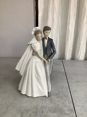 NAO By Lladro 1247  Unforgettable Dance   Bride & Groom Figure Please Read Disc • £2.99