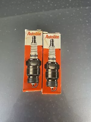 2x NOS Vintage Autolite 35 Spark Plugs PowerTip BF42 Made In USA • $13.99