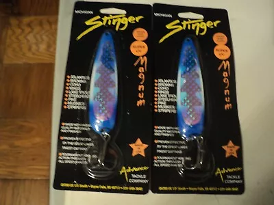 2 - Michigan Stinger Magnum Spoons (blue Jeans Uv) Nip • $20