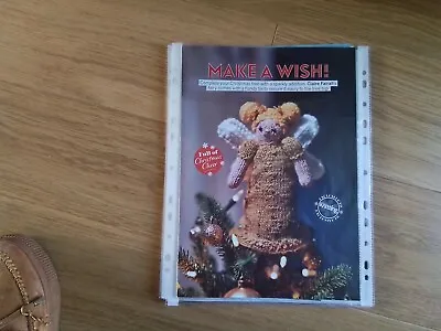 Make A Wish! Christmas Fairy Toy Knitting Pattern Magazine Extract 28cm Tall • £2.20