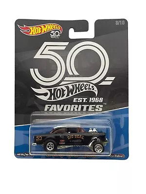 Hot Wheels '55 Chevy Bel Air Gasser - Black CHASE  50th Anniversary • $124.95