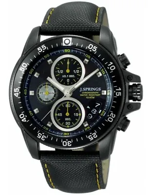 J. Springs By Seiko Instruments Inc. Men's Chronograph Watch 10 ATM BFD048 • $110.55