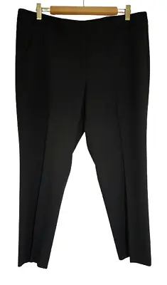 Vince Camuto Womens Ankle Dress Pants Size 12 Black Mid Rise Unlined • $15