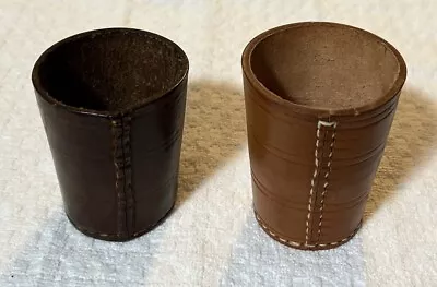 Vintage Leather Dice Cups • $19.99