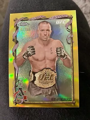 2024 Chrome UFC No. AAG-17 Georges St-Pierre Allen & Ginter Gold Refractor 07/50 • $100