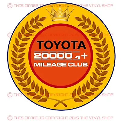 Toyota Decal 200k High Miles Club Tacoma SR5 4X4 4Runner TRD  Tundra Fj Cruiser • $6.99