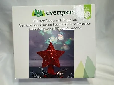 Christmas Star Tree Topper LED With Projection Sparkling Red • $11.38