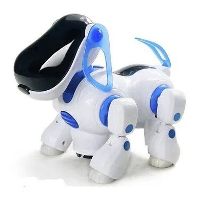 I ROBOT DOG Walking Nodding Children Kids Toy Robots Pet Puppy IDog Light BLUE • £29.99