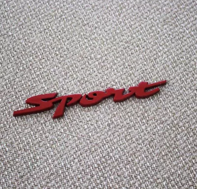 Red Car 3D Metal SPORT Logo Emblem Badge Sticker Trunk Fender Decal Accessory • $2.99