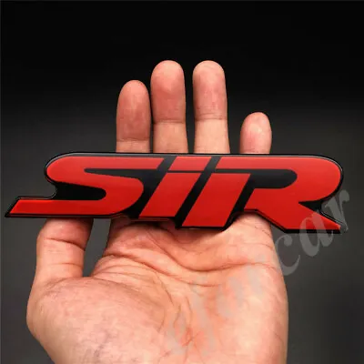 Red 3D SiR Trunk Rear Fender Emblem Badge Decal Sticker Sport Turbo • $9.90