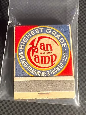 Matchbook - Van Camp Hardware & Iron Co - Clyde Springer - Indianapo - Unstruck! • $9.99