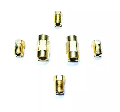 3/16  Brake Line Inverted Flare Fittings And Unions Metric 10x1mm (Pack Of 6) • $9.99