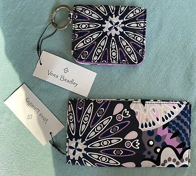 Vera Bradley Zip ID Case Mimosa Medallion (retired Pattern) Check Book • $25