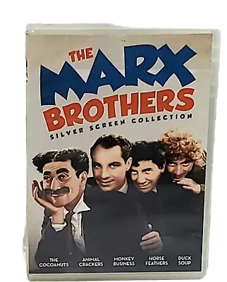 The Marx Brothers Silver Screen Collection 2-Disc Set 5 Classic Comedy Movies  • $11.95