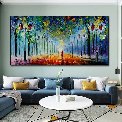 Abstract Street Landscape Canvas Painting Canvas Wall Art Home Decor Wall Poster • $17.85