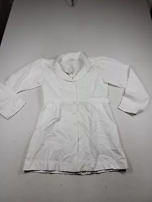 Laura Ashley XS Life Uniform Class 382 White Lab Dr. Coat • $13.20