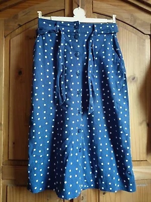 £2.50 • Buy Ladies M&S Collection Lovely Summer Skirt Size 8 VGC Spotted.