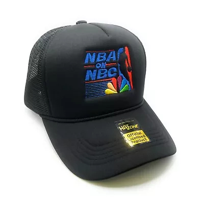 Retro Basketball NBC Mesh Trucker Snapback (Black) • $13.95