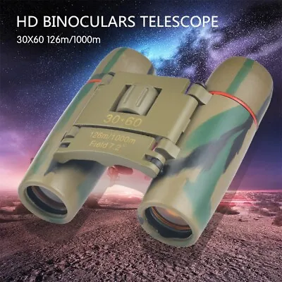 30x60 Day Night Vision Zoom Binoculars Compact Folding Waterproof Mini Portable  • $25.50