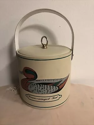 $22.99 • Buy Vtg Georges Briard Duck Ice Bucket Green-Winged Teal MCM Decoy Mallard Signed